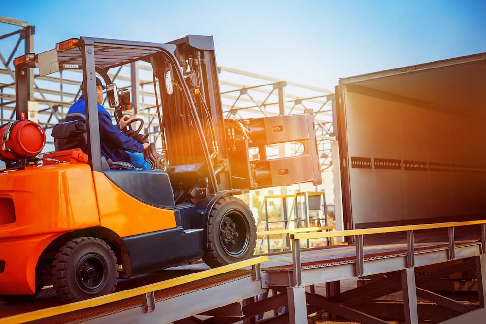Person Opperating Forklift