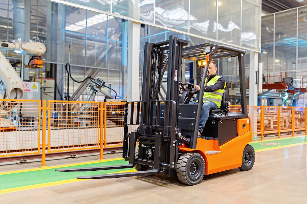 Person Opperating Forklift